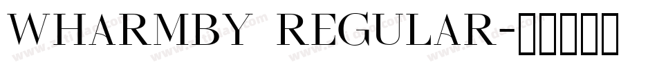 Wharmby Regular字体转换